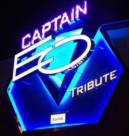 Captain EO Tribute sign at Magic Eye Theater